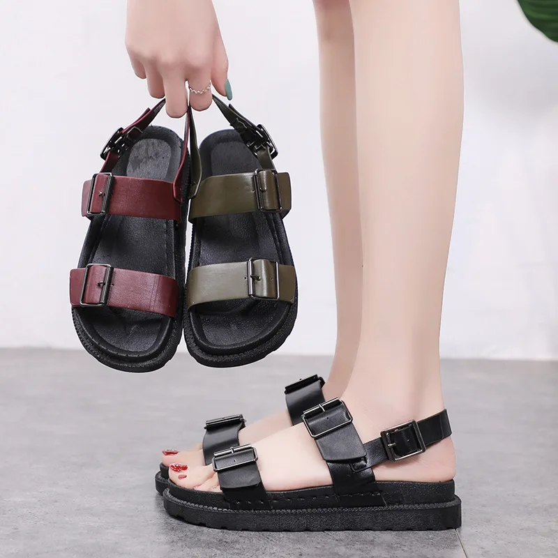 men and women sandals 2019 new wild thick-soled student beach sandals Couple shoes Roman sandals Sandalias Large size 35-45
men and women sandals 2019 new wild thick-soled student beach sandals Couple shoes Roman sandals Sandalias Large size 35-45