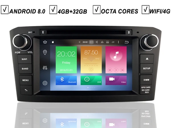 7''Car Android 8.0 Navigation For Toyota Avensis T25 Auto DVD GPS Player Multimedia Octa Core Radio Bluetooth Wifi TPMS OBD DAB+
7''Car Android 8.0 Navigation For Toyota Avensis T25 Auto DVD GPS Player Multimedia Octa Core Radio Bluetooth Wifi TPMS OBD DAB+