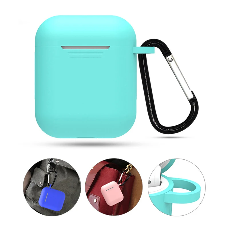 55*47*27Mm Silicone Airpods Case With Hanging Buckle Silicone Case Protective Cover Portable Pouch Anti Lost Protector
55*47*27Mm Silicone Airpods Case With Hanging Buckle Silicone Case Protective Cover Portable Pouch Anti Lost Protector