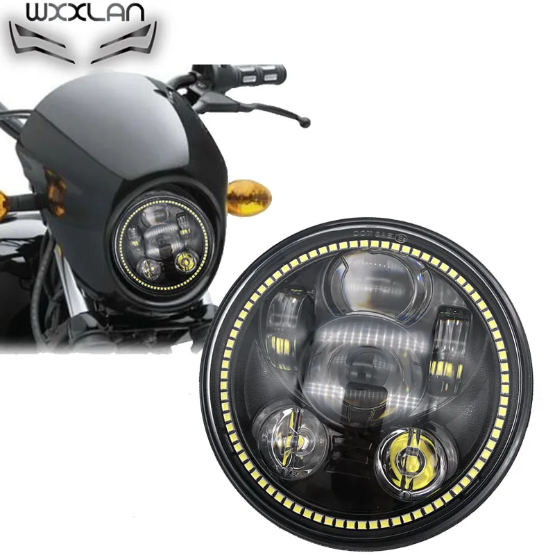 Wxxlan Motorcycle Accessories 5.75 LED Headlight 5 3/4 Inch Headlamp With White Halo Hi Low Beam 45W
Wxxlan Motorcycle Accessories 5.75 LED Headlight 5 3/4 Inch Headlamp With White Halo Hi Low Beam 45W