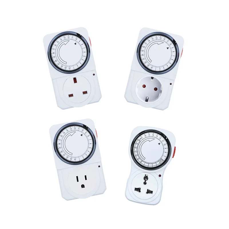 24 Hour Cyclic Timer Switch Kitchen Timer Outlet Loop Universal Timing Socket Mechanical Timer 230VAC 3500W 16A UK EU CN US Plug
24 Hour Cyclic Timer Switch Kitchen Timer Outlet Loop Universal Timing Socket Mechanical Timer 230VAC 3500W 16A UK EU CN US Plug