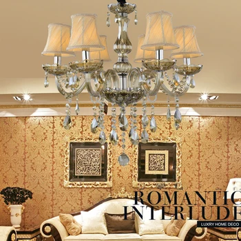 led e14 European Cognac Fabric Crystal Chandelier LED Light LED Lamp For Foyer Bedroom Dinning Room Lounge Area Hotel Villa
led e14 European Cognac Fabric Crystal Chandelier LED Light LED Lamp For Foyer Bedroom Dinning Room Lounge Area Hotel Villa