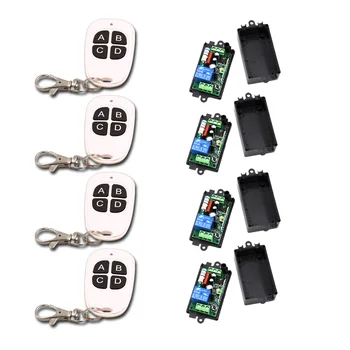 Best Quality 4Key RF Wireless Remote Control Light Switch 4 Remote Control with 4 Receiver 315mhz or 433mhz New
Best Quality 4Key RF Wireless Remote Control Light Switch 4 Remote Control with 4 Receiver 315mhz or 433mhz New