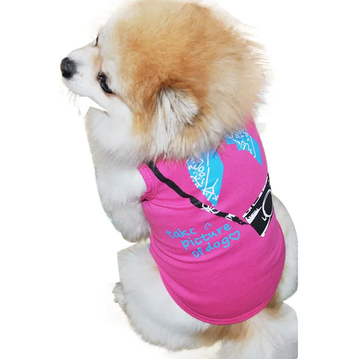 Pet clothes for small dog Sleeveless Camera Printing Pet Dog T-shirt Vest Dog vest pet clothing #25
Pet clothes for small dog Sleeveless Camera Printing Pet Dog T-shirt Vest Dog vest pet clothing #25