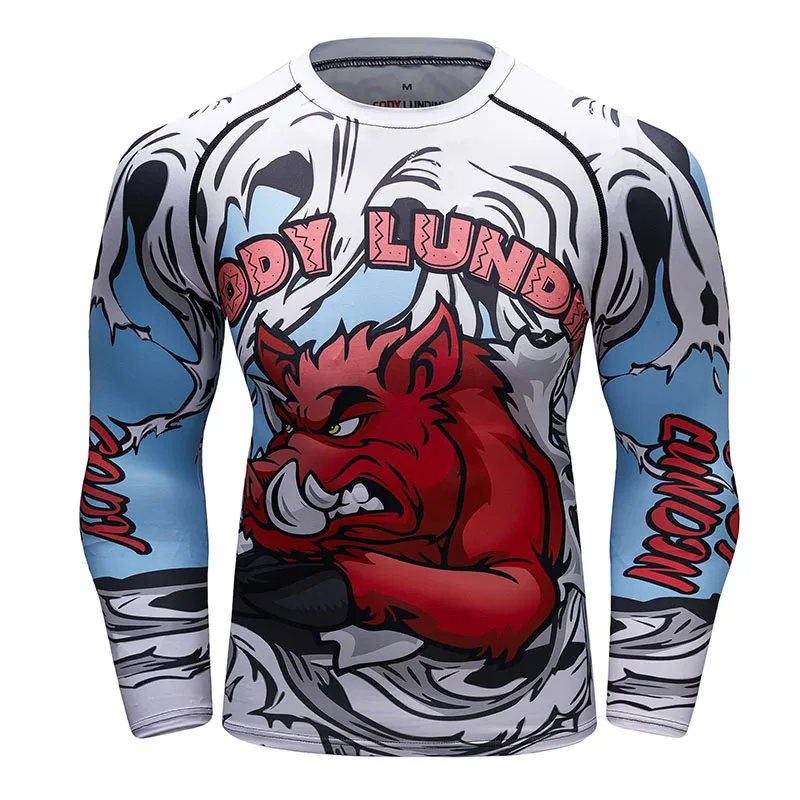 Men's Compression Shirt Rashguard Long Sleeve 3D Print Jiu Jitsu T shirts MMA Fitness Male Quick Dry Bodybuilding Cross fit Tops
Men's Compression Shirt Rashguard Long Sleeve 3D Print Jiu Jitsu T shirts MMA Fitness Male Quick Dry Bodybuilding Cross fit Tops