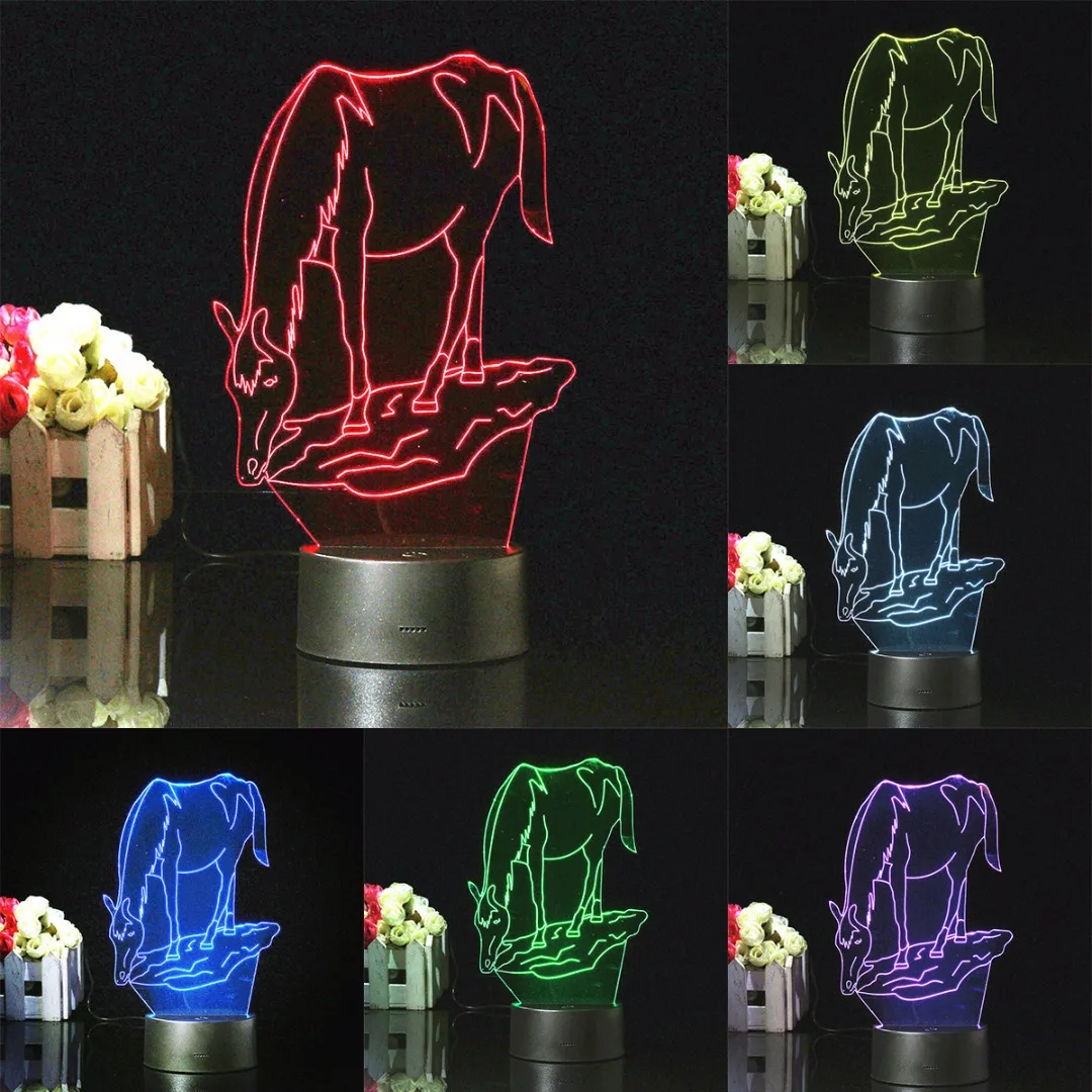 New 3D Creative LED Desk Lamp Light 7 Color Change Night Light Christmas Kids Gift 2019 New
New 3D Creative LED Desk Lamp Light 7 Color Change Night Light Christmas Kids Gift 2019 New