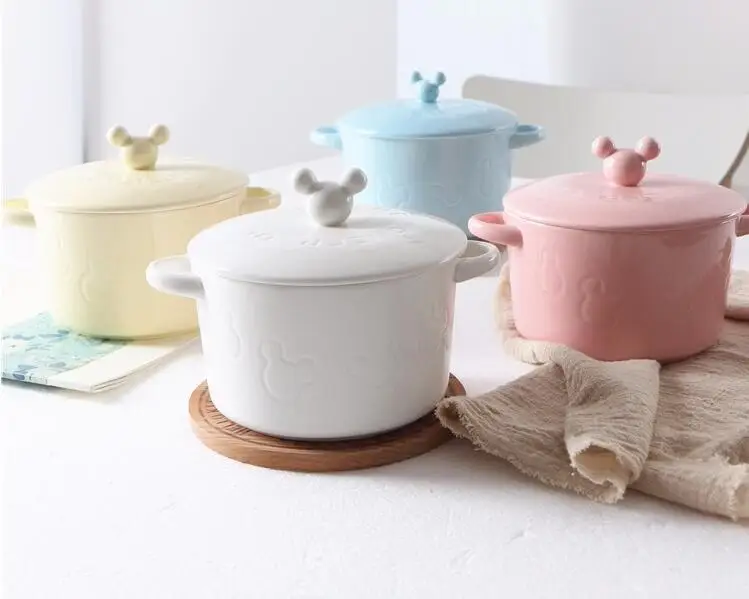 Cute cartoon children's creative bowl with cover of instant noodles of Japanese students Mickey Ears bowl of soup
Cute cartoon children's creative bowl with cover of instant noodles of Japanese students Mickey Ears bowl of soup