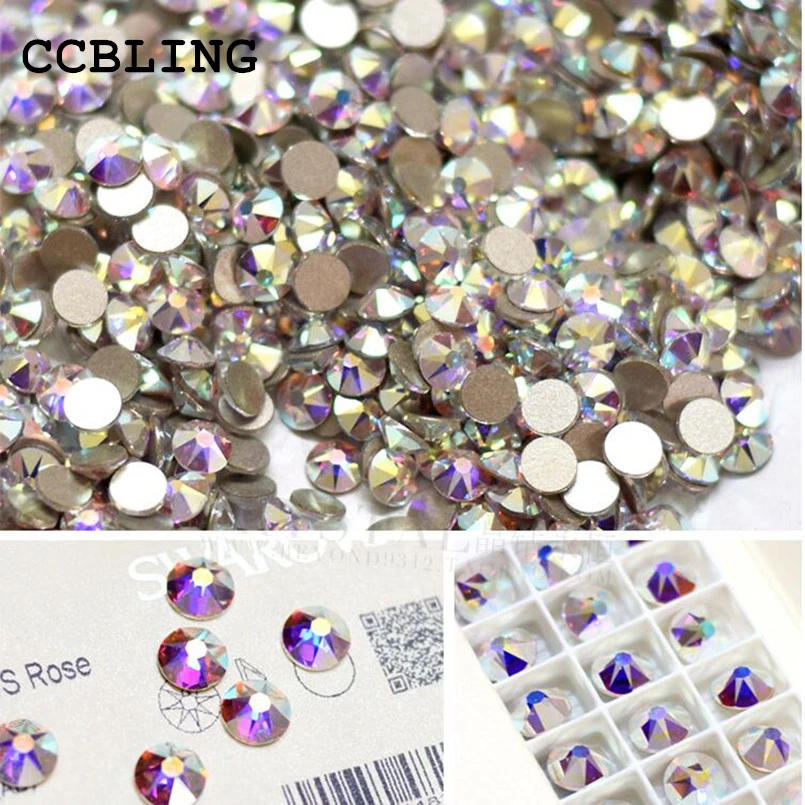 CCBLING SS3(1.3mm)1440pcs/Bag Crystal AB color 3D Non HotFix FlatBack 3D Nail Art Decorations Flatback Rhinestones DIY
CCBLING SS3(1.3mm)1440pcs/Bag Crystal AB color 3D Non HotFix FlatBack 3D Nail Art Decorations Flatback Rhinestones DIY
