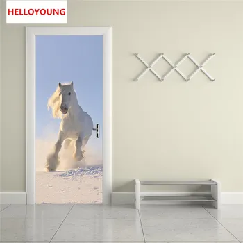QT-0316 Galloping Horse Imitation 3D Door Stickers 2pcs/set DIY Mural Bedroom Home Decorative PVC Waterproof Wall Stickers
QT-0316 Galloping Horse Imitation 3D Door Stickers 2pcs/set DIY Mural Bedroom Home Decorative PVC Waterproof Wall Stickers