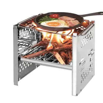 # Potable Camping Stove Stainless Steel BBQ Grill Folding Stove Backpacking Stove Outdoor Wood Stove Burning Camp Picnic BBQ New
# Potable Camping Stove Stainless Steel BBQ Grill Folding Stove Backpacking Stove Outdoor Wood Stove Burning Camp Picnic BBQ New
