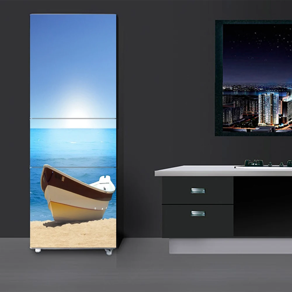HD Print 3D Seaside Boat Poster PVC Waterproof Entire Fridge Sticker Creative Stickers DIY Home Decor Fridge Wall Sticker
HD Print 3D Seaside Boat Poster PVC Waterproof Entire Fridge Sticker Creative Stickers DIY Home Decor Fridge Wall Sticker