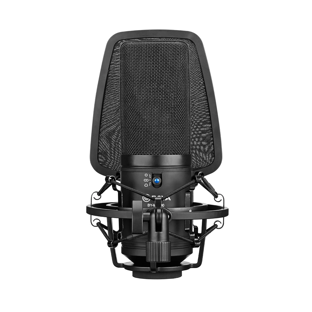 BOYA Professional Condenser Microphone Mic Kit Support Cardioid/Omnidirectional/Bidirectional with Double-layer Pop Filter Shock
BOYA Professional Condenser Microphone Mic Kit Support Cardioid/Omnidirectional/Bidirectional with Double-layer Pop Filter Shock