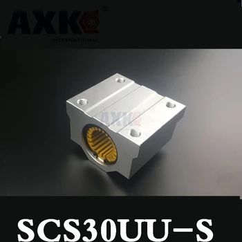 High quality SC30UU SCS30UU-S for 30mm shaft guide rail Linear bearing block with LM30UU-S Engineering plastic bearing low noise
High quality SC30UU SCS30UU-S for 30mm shaft guide rail Linear bearing block with LM30UU-S Engineering plastic bearing low noise