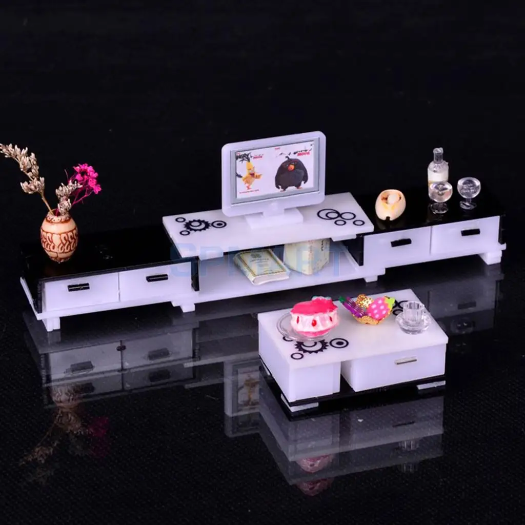 1/12 Dolls House Miniature Furniture TV Cabinet End Table Living Room Decor Assembly Model Kids Hands-On Toy
1/12 Dolls House Miniature Furniture TV Cabinet End Table Living Room Decor Assembly Model Kids Hands-On Toy