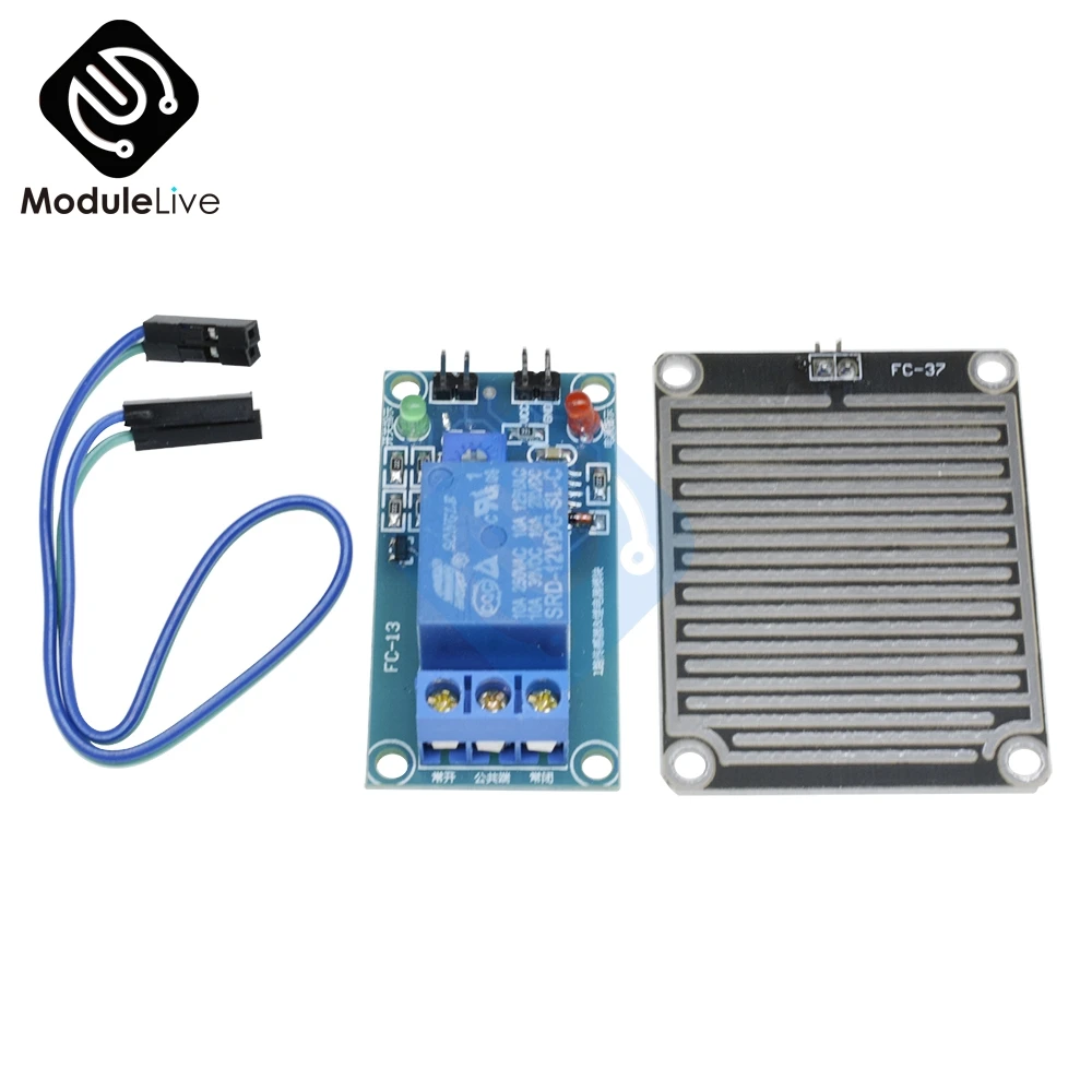 12V Raindrops Controller Module Rain Drop Sensor Relay Module For Arduino Foliar Moisture M35 Monitor Weather Module
12V Raindrops Controller Module Rain Drop Sensor Relay Module For Arduino Foliar Moisture M35 Monitor Weather Module