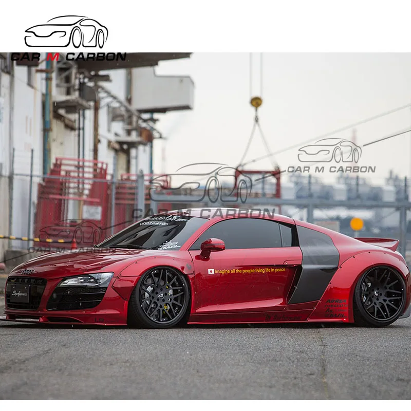 R8 Carbon fiber for R8 facelift to LB style front lip side skirts carbon fiber rear diffuser 2008~2015year
R8 Carbon fiber for R8 facelift to LB style front lip side skirts carbon fiber rear diffuser 2008~2015year