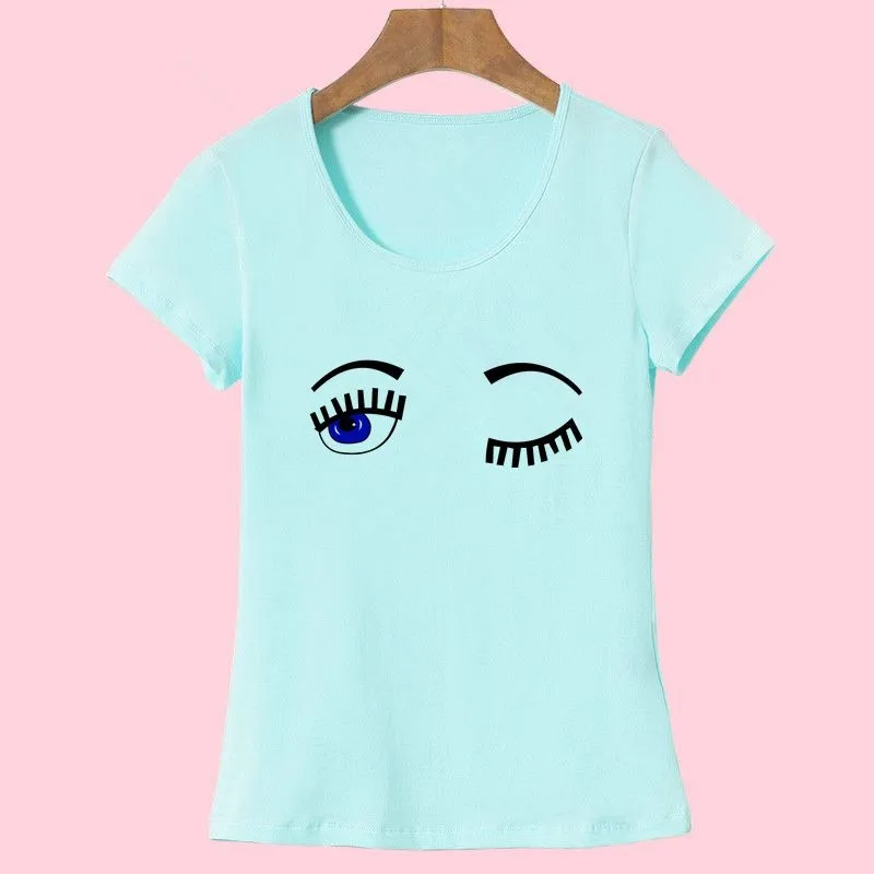 Big Eyes Print T-shirt Casual Woman Tops Fashion Women T shirt Cotton O-neck Short Sleeved Chiara Ferragni 2017 Summer
Big Eyes Print T-shirt Casual Woman Tops Fashion Women T shirt Cotton O-neck Short Sleeved Chiara Ferragni 2017 Summer