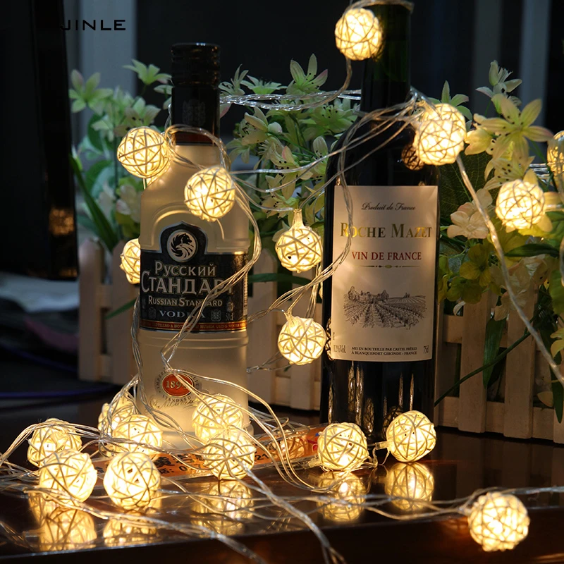 2017 10 X 2m Led Rattan Ball String Light Dry Battrey Box Warm Holiday Lamp Christmas Wedding Birthday Party Bar Decoration
2017 10 X 2m Led Rattan Ball String Light Dry Battrey Box Warm Holiday Lamp Christmas Wedding Birthday Party Bar Decoration
