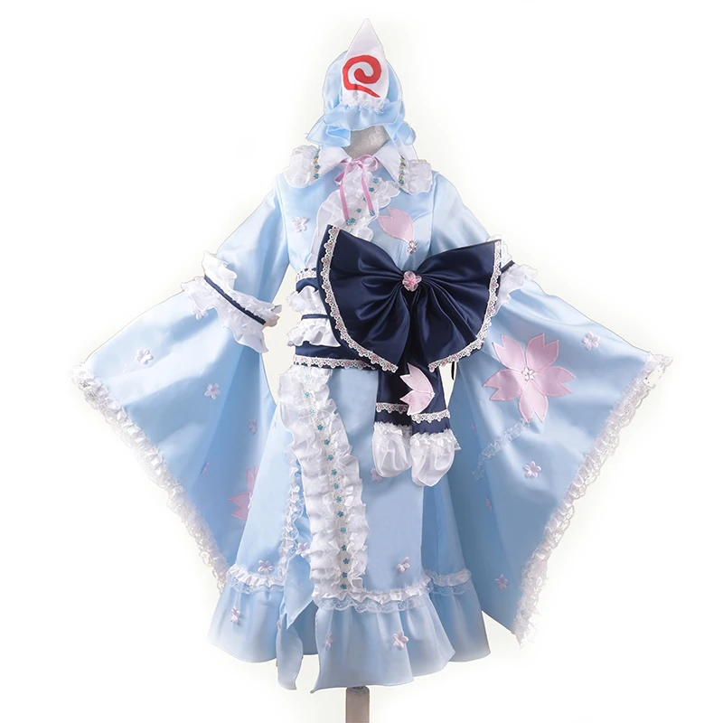 Anime! Touhou Project Saigyouji Yuyuko Fantasy Sakura Lolita Dress Uniform Cosplay Costume For Women Free Shipping
Anime! Touhou Project Saigyouji Yuyuko Fantasy Sakura Lolita Dress Uniform Cosplay Costume For Women Free Shipping
