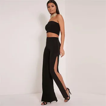 Sexy Split High Waist Wide Leg Pants Women 2017 Female Trousers Casual Summer Beach Long Loose Pants
Sexy Split High Waist Wide Leg Pants Women 2017 Female Trousers Casual Summer Beach Long Loose Pants