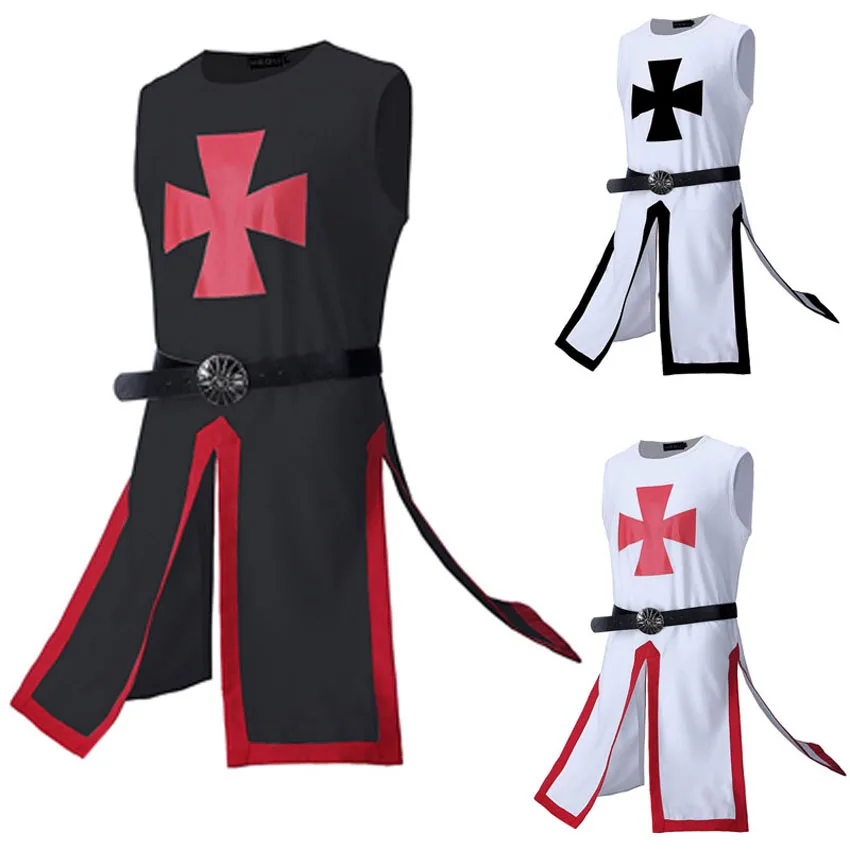 Medieval Paladin Men Larp Tunic Tops Knight Templar Crusader Priest Cosplay Costumes Renaissance Masquerade Fancy Clothing
Medieval Paladin Men Larp Tunic Tops Knight Templar Crusader Priest Cosplay Costumes Renaissance Masquerade Fancy Clothing