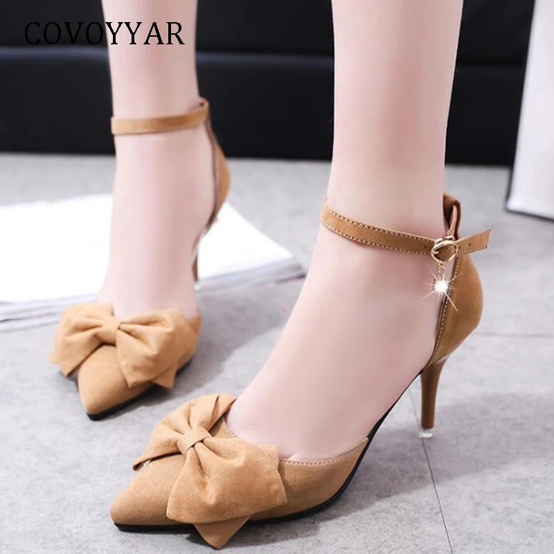 COVOYYAR 2019 Elegant Buckle Strap Women Pumps Sweet Bow Lady Thin High Heels Pointed Toe Flock Women Sandals Pink Shoes WHH692
COVOYYAR 2019 Elegant Buckle Strap Women Pumps Sweet Bow Lady Thin High Heels Pointed Toe Flock Women Sandals Pink Shoes WHH692