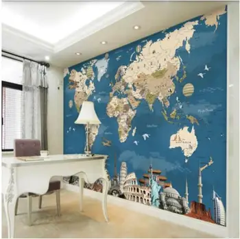 Retro nostalgia world map background wall custom large mural green silk cloth material wallpaper papel de parede
Retro nostalgia world map background wall custom large mural green silk cloth material wallpaper papel de parede