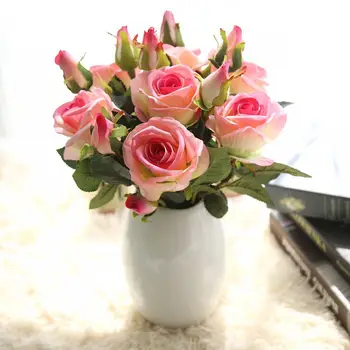 2pcs/lot Factory Direct Sale Velvet Acacia Rose Flowers W/Leaves and Buds For Artificial Flower Arrangement Free Shipping 
2pcs/lot Factory Direct Sale Velvet Acacia Rose Flowers W/Leaves and Buds For Artificial Flower Arrangement Free Shipping
