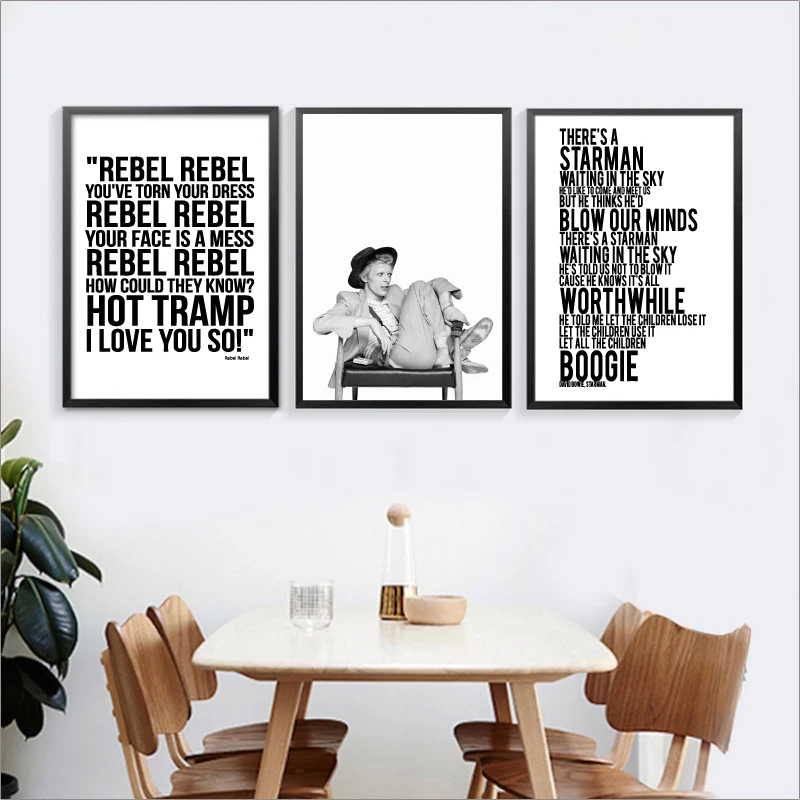 David Bowie Poster Music Inspired Art Print, David Bowie Lyric Print Canvas Painting Wall Art Picture
David Bowie Poster Music Inspired Art Print, David Bowie Lyric Print Canvas Painting Wall Art Picture