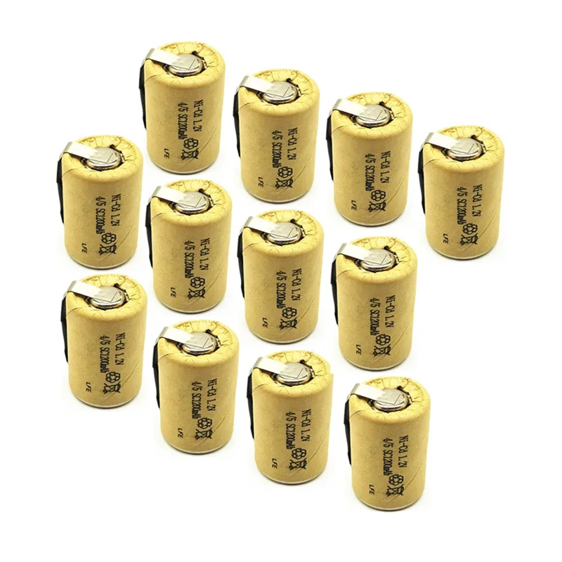12/lot High quality battery rechargeable battery sub battery 4/5 SC Ni-Cd battery 1.2 v with tab 1200 mAh for Electric tool
12/lot High quality battery rechargeable battery sub battery 4/5 SC Ni-Cd battery 1.2 v with tab 1200 mAh for Electric tool