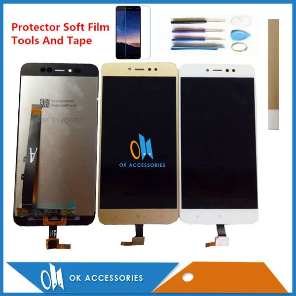 Black White Gold Color For Xiaomi Redmi Note 5A Prime LCD Display+Touch Screen Digitizer With Kits
Black White Gold Color For Xiaomi Redmi Note 5A Prime LCD Display+Touch Screen Digitizer With Kits
