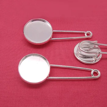 Glass Resin Cabochon Clip Kilt Pin Back Brooches Base Blank Safety-pin Settings 12mm - 25mm Round Bezel DIY Findings Accessories
Glass Resin Cabochon Clip Kilt Pin Back Brooches Base Blank Safety-pin Settings 12mm - 25mm Round Bezel DIY Findings Accessories