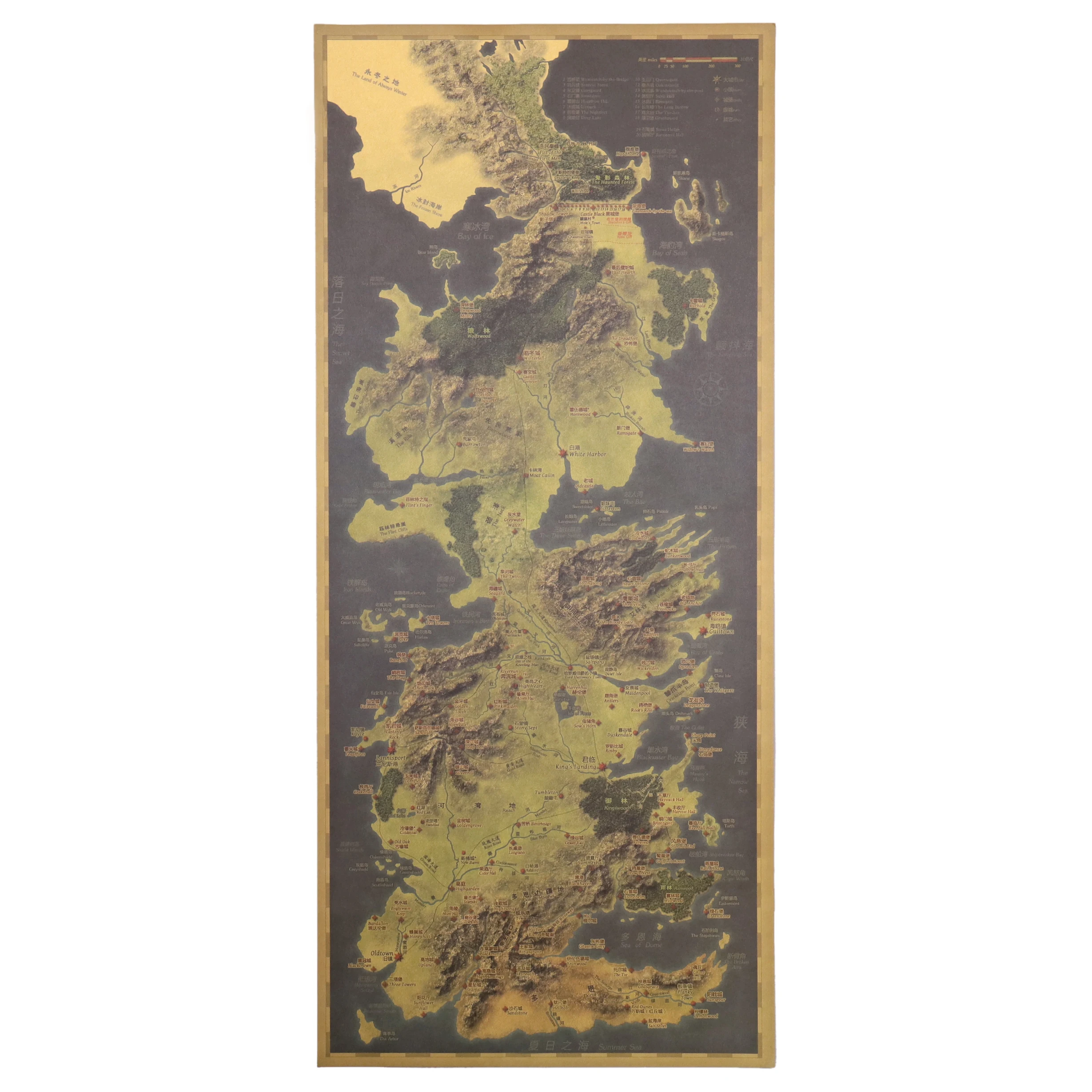 Classic Movie Treasure Map Ice And Fire Song Map The Retro Kraft Paper Poster Movie Posters Bar Decoration Wall Sticker 70x31cm
Classic Movie Treasure Map Ice And Fire Song Map The Retro Kraft Paper Poster Movie Posters Bar Decoration Wall Sticker 70x31cm