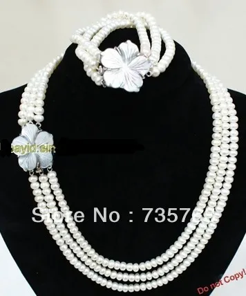 xiuli 00175 Fashion Set White Freshwater Pearl Necklace Bracelet shell Clasp
xiuli 00175 Fashion Set White Freshwater Pearl Necklace Bracelet shell Clasp
