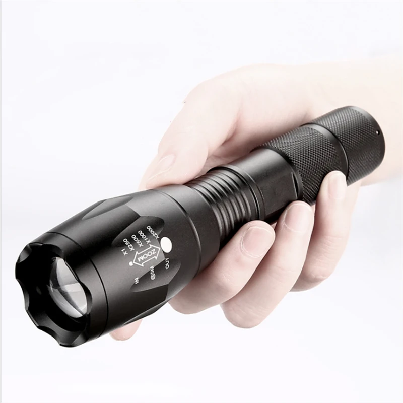LED Strong Waterproof Rechargeable Flashlight Torch Outdoor Portable Camping Powerful spotlight Defense Tactical lighting
LED Strong Waterproof Rechargeable Flashlight Torch Outdoor Portable Camping Powerful spotlight Defense Tactical lighting