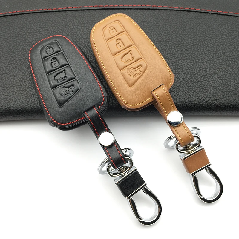 For Hyundai Azera Equus Genesi Santa Fe Exquisite Genuine Leather Key Car Keychain Cases Cover 4 Button Smart Protect Shell
For Hyundai Azera Equus Genesi Santa Fe Exquisite Genuine Leather Key Car Keychain Cases Cover 4 Button Smart Protect Shell