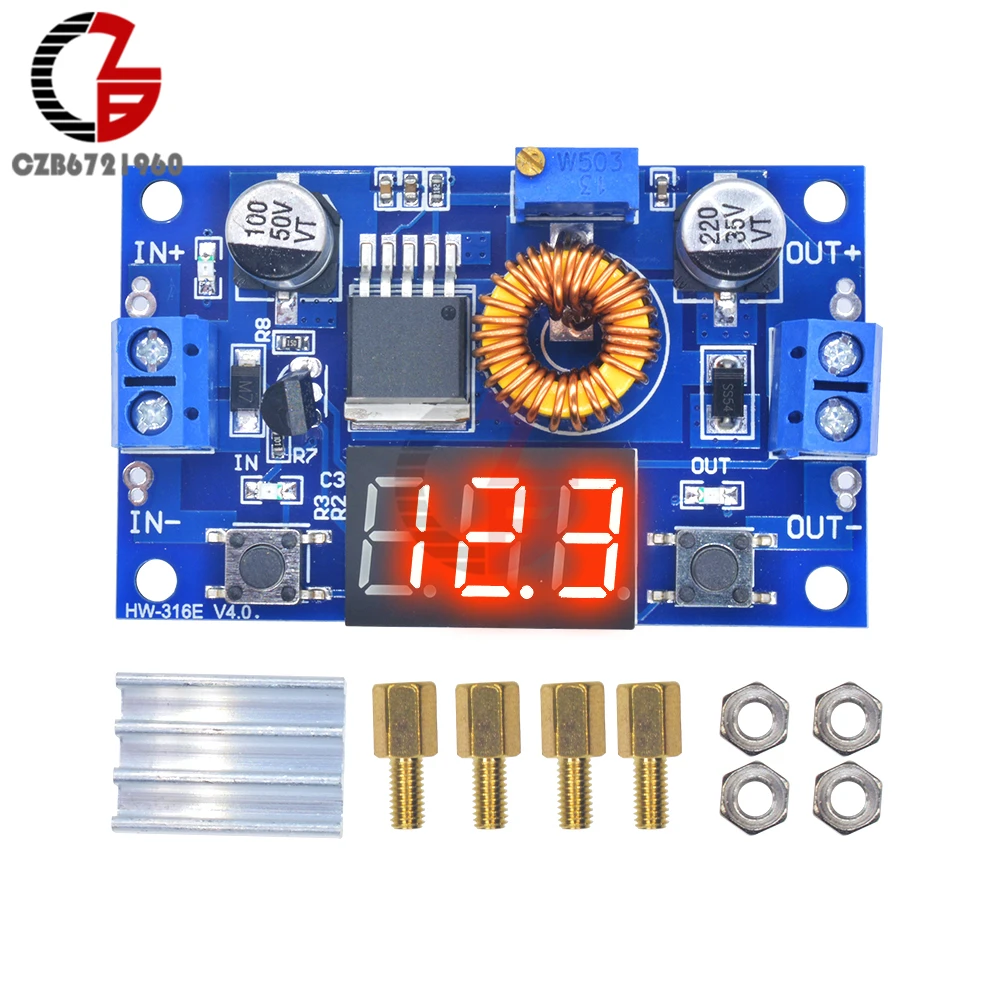5A 75W Adjustable Power Supply DC-DC Step Down Buck Converter Digital LED Display Voltage Regulator Meter Voltmeter 12V 24V
5A 75W Adjustable Power Supply DC-DC Step Down Buck Converter Digital LED Display Voltage Regulator Meter Voltmeter 12V 24V