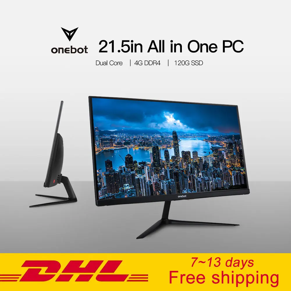 Onebot AK22 21.5in All in One Desktop Computer Gaming PC Dual Core Intel Celeron 3865U 4GB DDR4 RAM 120G SSD 16:9 FHD 178D angle
Onebot AK22 21.5in All in One Desktop Computer Gaming PC Dual Core Intel Celeron 3865U 4GB DDR4 RAM 120G SSD 16:9 FHD 178D angle
