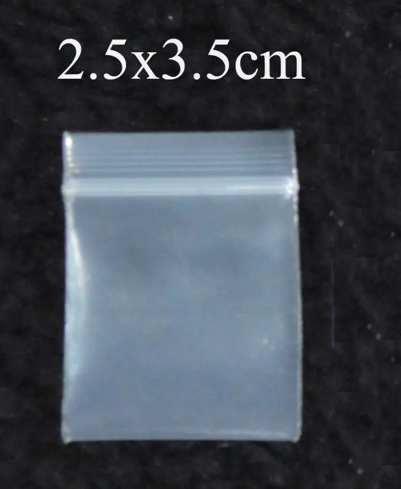 2.5x3.5cm 1000pcs/Lot 1''x1.4'' clear small Self Sealing ZipLock Plastic packing bag
2.5x3.5cm 1000pcs/Lot 1''x1.4'' clear small Self Sealing ZipLock Plastic packing bag