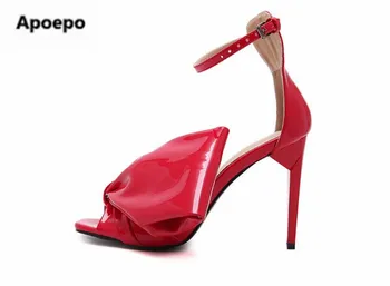 Newest Brand design women shoes red black Patent leather 11 cm high heels sandals women big butterfly-knot party shoes girl
Newest Brand design women shoes red black Patent leather 11 cm high heels sandals women big butterfly-knot party shoes girl