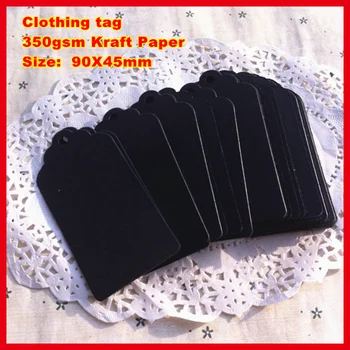 Wholesale 500PCS 90X45mm Black Kraft Paper Hang Tags,Bookmark Garment Price Labels,/ Clothing tag
Wholesale 500PCS 90X45mm Black Kraft Paper Hang Tags,Bookmark Garment Price Labels,/ Clothing tag