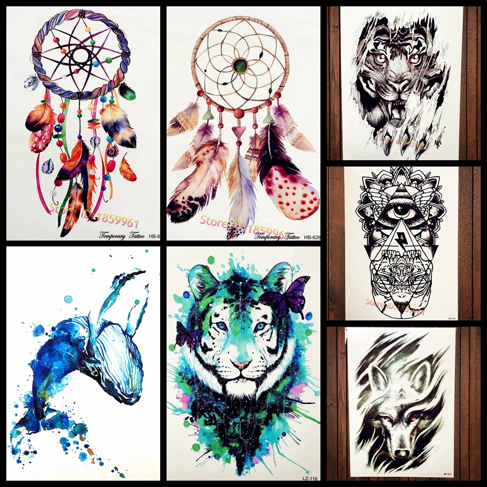 Hot Colorful Dreamcatcher Temporary Tattoo Body Art Sticker Waterproof Men Women Arm Sleeve Decals Dream Catcher Tattoo Stickers
Hot Colorful Dreamcatcher Temporary Tattoo Body Art Sticker Waterproof Men Women Arm Sleeve Decals Dream Catcher Tattoo Stickers