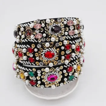 Luxury Crystal Wide Headband Handmade Beads Hairband Jewelry Hairwear Women Bridal Hair Accessories Hair Ornament Wedding Gift
Luxury Crystal Wide Headband Handmade Beads Hairband Jewelry Hairwear Women Bridal Hair Accessories Hair Ornament Wedding Gift
