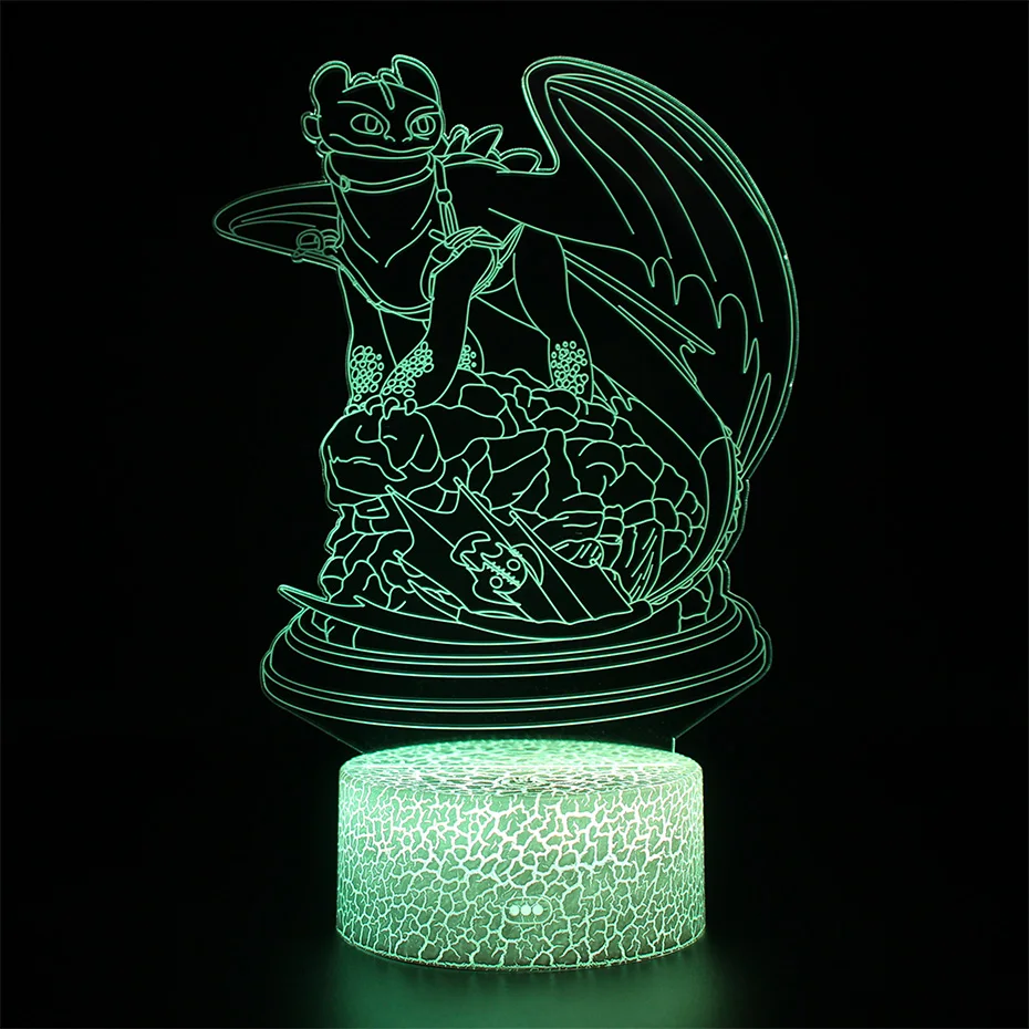Dragon Toothless Lamps Illusion Touch 3d Table Lamp Nightlight Light Fury Led Night Light How to train your dragon 2 lamp
Dragon Toothless Lamps Illusion Touch 3d Table Lamp Nightlight Light Fury Led Night Light How to train your dragon 2 lamp
