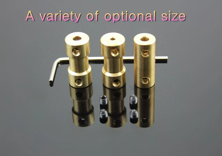 1PCS Brass,Copper coupling Connecting shaft driving medium,Motor connector,Metal model coupling,Model airplane RC parts
1PCS Brass,Copper coupling Connecting shaft driving medium,Motor connector,Metal model coupling,Model airplane RC parts