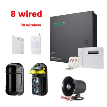 Wall protection Alarm family of peripheral protection Engineering alarm 8 wired zones hard wire Landline alarm system
Wall protection Alarm family of peripheral protection Engineering alarm 8 wired zones hard wire Landline alarm system