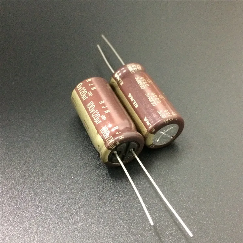 5pcs 120uF 100V Japan ELNA RJH Series 12.5x25mm High Reliability Low Impedance 100V120uF Audio Capacitor Brown Gold
5pcs 120uF 100V Japan ELNA RJH Series 12.5x25mm High Reliability Low Impedance 100V120uF Audio Capacitor Brown Gold