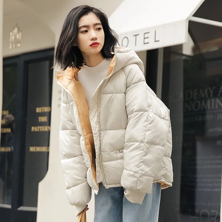 2019 winter new Korean version of loose hooded bread clothes thick cotton women's wild student cotton jacket short coat
2019 winter new Korean version of loose hooded bread clothes thick cotton women's wild student cotton jacket short coat