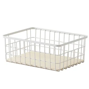 Wrought iron storage basket household storage basket snack storage basket bathroom desktop finishing small basket
Wrought iron storage basket household storage basket snack storage basket bathroom desktop finishing small basket