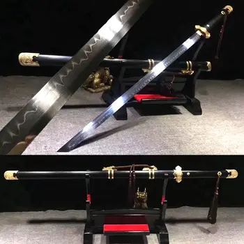 Chinese Long Quan Handmade KungFu Fighting Knife Tang Dynasty Dao Sword Katana Super Sharp T10 Steel Clay Tempered
Chinese Long Quan Handmade KungFu Fighting Knife Tang Dynasty Dao Sword Katana Super Sharp T10 Steel Clay Tempered